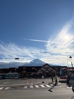 河口湖駅の帽子