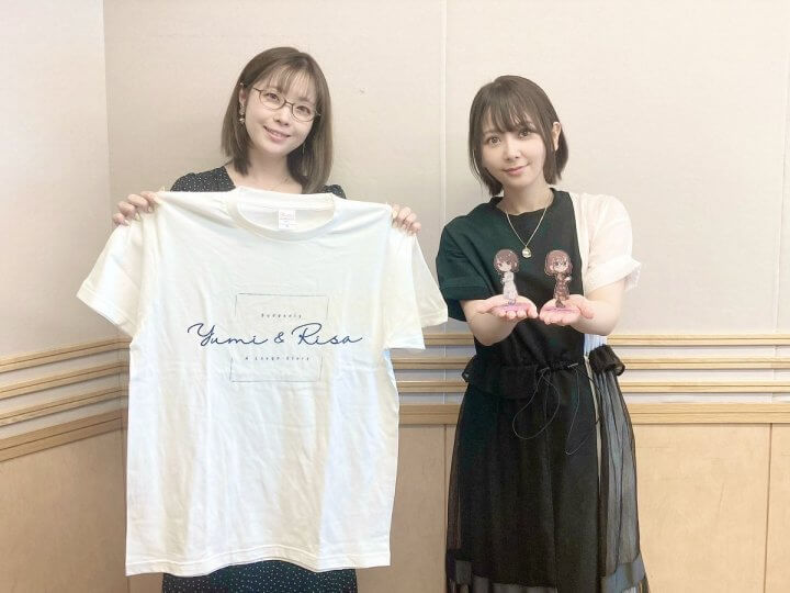 番組新グッズ「Tシャツ」「メタルキーホルダー」がコミケ104で発売！【夕実＆梨沙のラフストーリーは突然に】