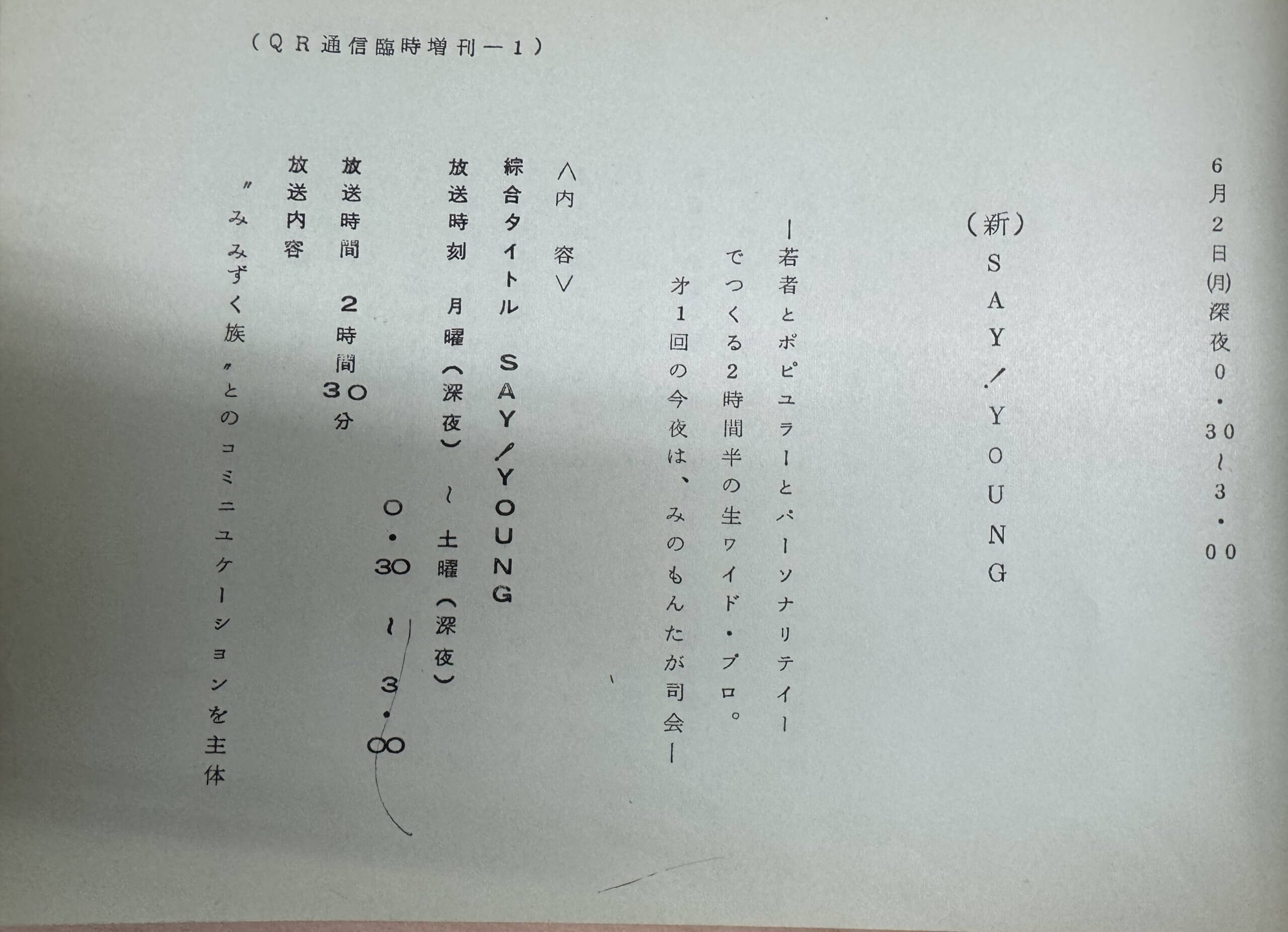 セイ！ヤングのセイ！は文化放送発の流行語！？【アーカイブの森 探訪記#8】